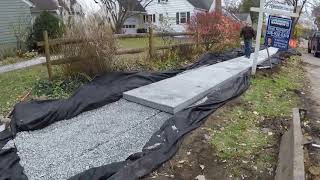 Precast POROUS Concrete Sidewalks in Glens Falls