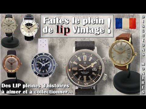 Vintage LIP to love and collect: Dauphine, T18 Churchill, Genève, Stop, De Gaulle, Nautic...