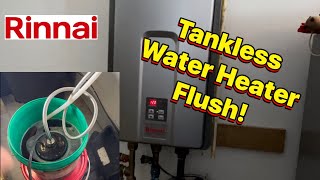How To Properly Flush A Tankless Water Heater!  #plumbing #rinnai