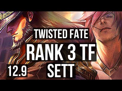 TWISTED FATE vs SETT (MID) | Rank 3 TF, 7/4/13, Rank 19 | KR Challenger | 12.9