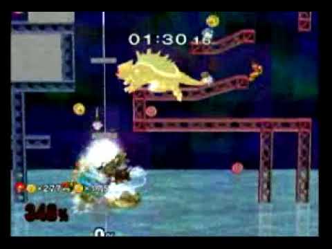 Super Smash Bros Melee Debug Menu - 7 Samus vs. 7 Giga Bowser | 14 Fighting Clones