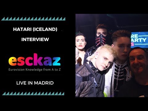 ESCKAZ in Madrid: Interview with Hatari (Iceland) (at PrePartyES 2019)