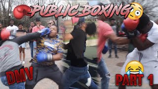 Public Boxing with NO RULES in the hood‼️ Last to get knocked out😱🥊 (COPS PULLED UP🚨)