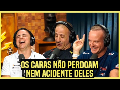 UM ZOANDO O ACIDENTE DO OUTRO | Tony Kanaan, Felipe Massa e Rubinho Barrichello no Flow