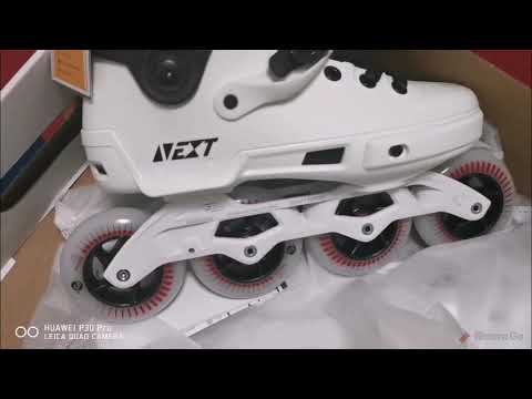 Unboxing the Powerslide Next Black/White 4x90mm