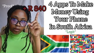 4 Apps To Make Money Using Your Phone in South Africa| Proof Included| *Legit*