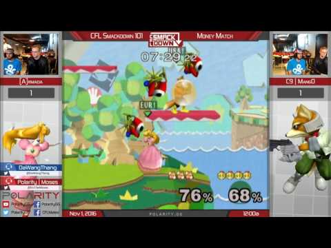 CFL Smackdown 101 Melee - [A]rmada (Peach) vs C9 Mang0 (Fox) - Exhibition Match