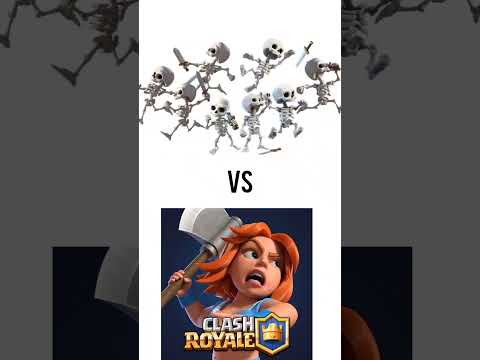 Valkyrie vs skeleton army #clashroyalememes #clashroyale #shots