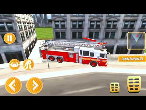 Flying Fire Truck Games - Fire truck Simulator - Android Gameplay