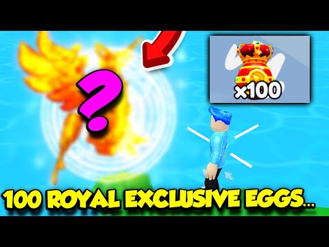 I Bought 100 ROYAL ROBUX EGGS in Tap Simulator AND GOT THIS...