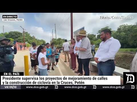 #EnVivoDCA | Supervisión de proyectos en las Cruces, Petén
