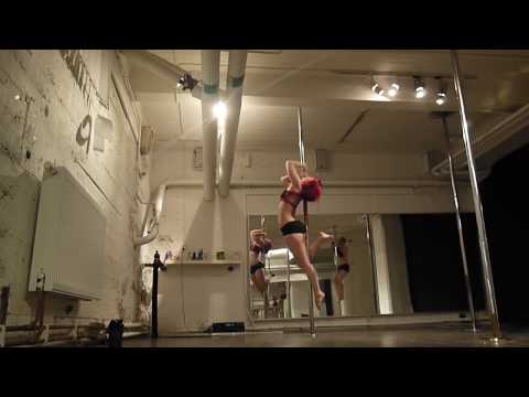 Pole dance improvisation