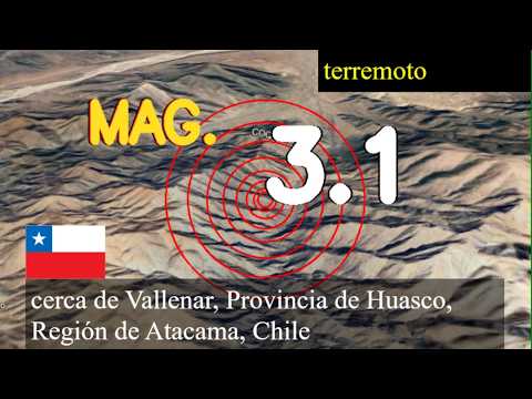 Terremoto cerca de Vallenar, Provincia de Huasco, Región de Atacama, Chile Un terremoto de magnitud