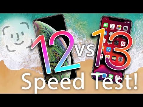Face ID Speed Test iPhone XS Max IOS 12 vs IOS 13!