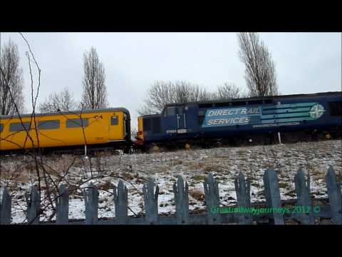 DRS Class 37 37604 Propells a Network Rail Train at South Greenford.