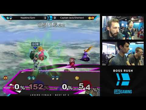 Boss Rush Captain Jack - Losers Finals - Napkins/Gem vs Captain Jack/Sherbert