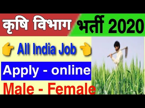 Krishi Vibhag Bharti 2020/Krishi Vibhag Vacancy 2020/कृषि विभाग भर्ती/कृषि विभाग सीधी भर्ती 2020/job