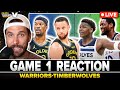 WARRIORS WOLVES REACTION Jimmy Butler Draymond Lead W Over Anthony Edwards After Steph Curry Hurt