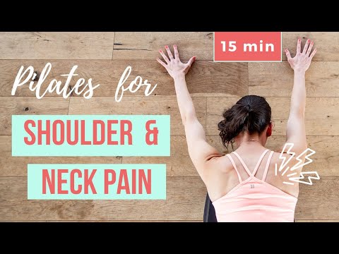 15 min Pilates Workout for Neck & Shoulder Pain - release tense muscles