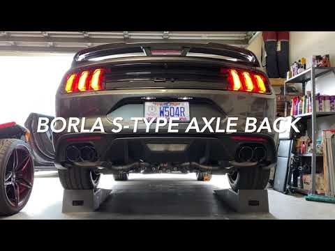 2020 Mustang GT Stock vs Borla S-Type Axle Back Exhaust