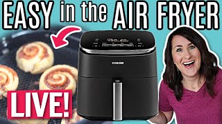 EASY Air Fryer Cinnamon Rolls (from scratch) & Last Minute Gift Ideas & Giveaways