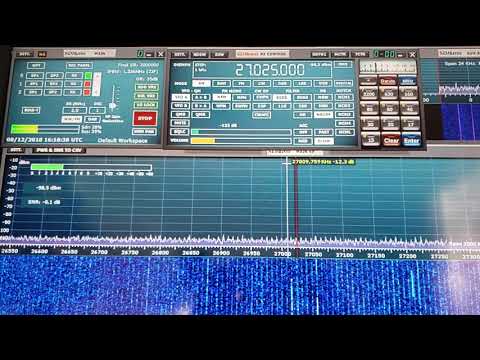 Sporadic e skip December 8th 2018 super bowl CBS channel 6 27025 Khz Sdrplay RSP1A