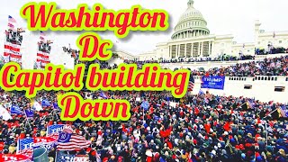 Capitol Hill Building Down in Washington DC - Save America Protests