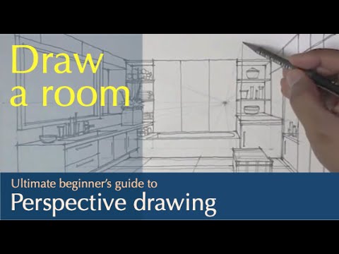 Perspective Drawing : Draw Interior 14: Bathroom in one point perspective. #shorts