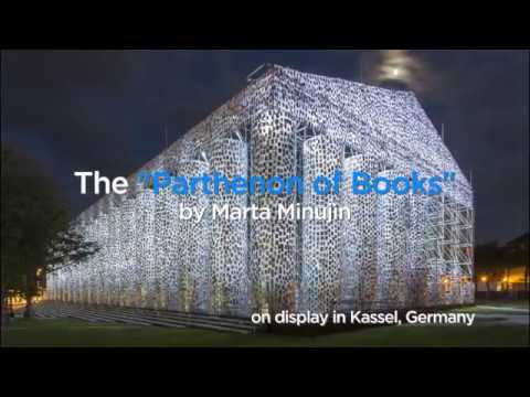 The building made from 100,000 banned books