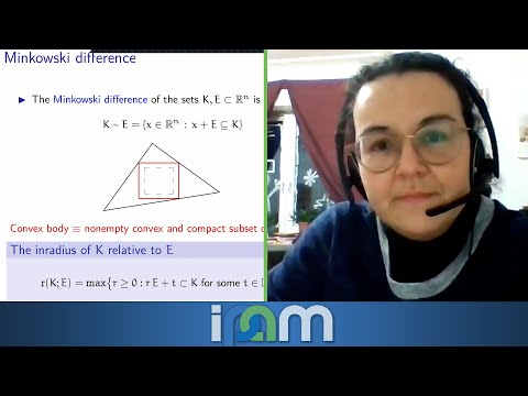 Eugenia Saorin-Gomez - Inner parallel bodies & the Isoperimetric Quotient