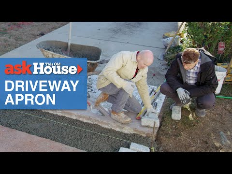 How to Lay a Cobblestone Driveway Apron | Ask This Old House