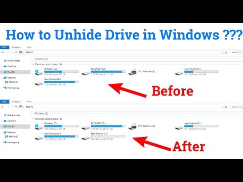 How to Unhide any drive in Windows ?? || GeeksPort