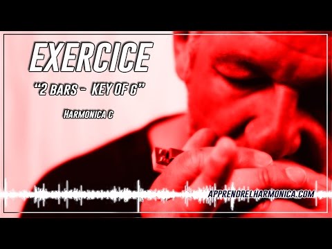 Exercice - 2 bars - Key of G - Fast bluegrass lick - Harmonica C