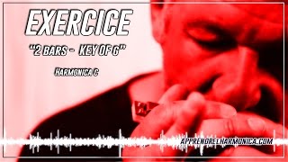 Exercice - 2 bars - Key of G - Fast bluegrass lick - Harmonica C