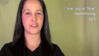 English: How to Pronounce EW [ju] Diphthong: American Accent