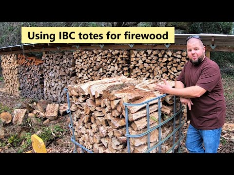 #231 Using IBC totes for firewood. John deere 4066R