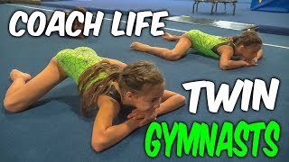 Coach Life: 9 Year Old TWIN Gymnasts Rachel Marie