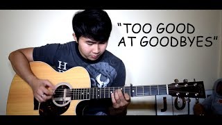 (WITH TABS!!) Sam Smith - Too Good At Goodbyes (Fingerstyle) LYRICS | ACOUSTIC