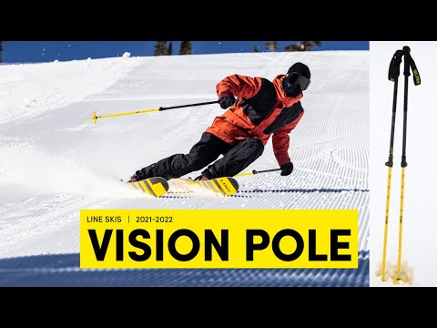 LINE 2021/2022 Vision Adjustable Ski Pole - The Pole For Average Joe's to Cornice Whackers.