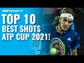 Top 10 Best Tennis Shots & Rallies at ATP Cup 2021!