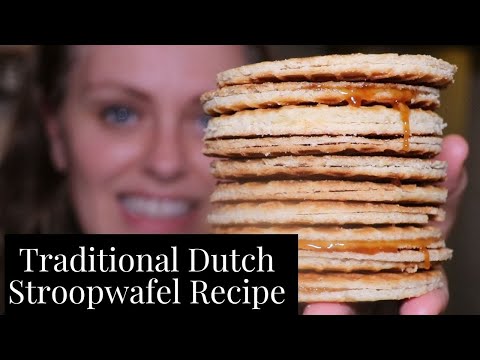 How to Bake Traditional Dutch Stroopwafels (syrup waffles) Easy Recipe from Scratch