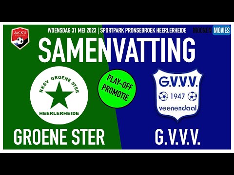 SAMENVATTING HISTORISCHE WEDSTRIJD VOOR GROENE STER TEGEN G.V.V.V.
