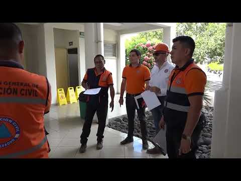 Simulacro de terremoto en Chalatenango