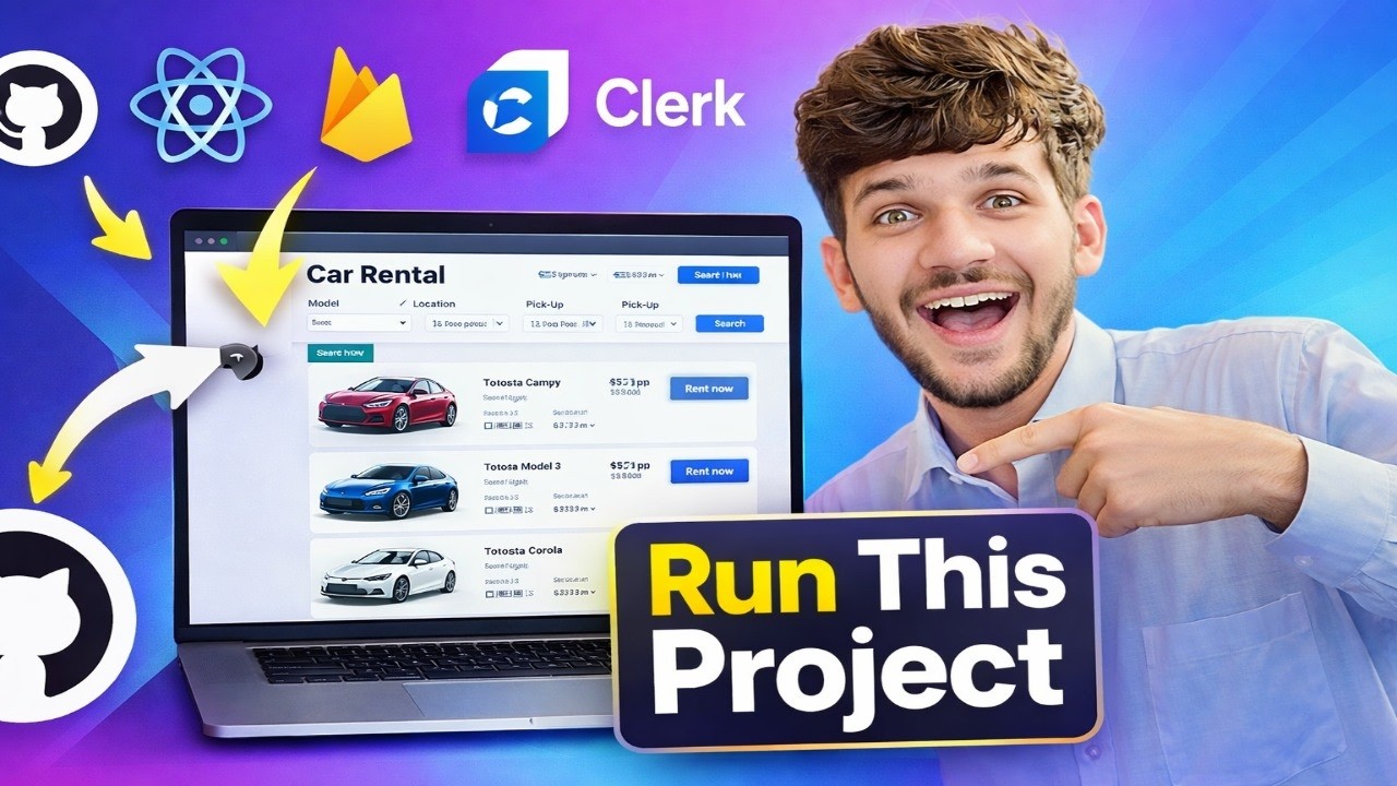 React Car Rental Project 🔥 Full Setup from GitHub + Firebase + Auth