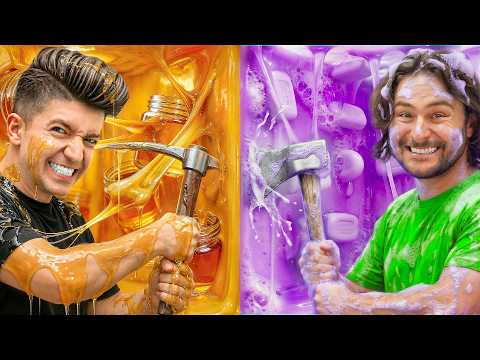 100 Layers of STICKY vs SLIPPERY!