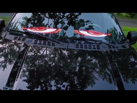 Devil Eyes LED Car Lights 😈 | DIY Programmable Windshield Display with APP Control