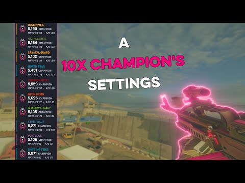 A 10x CHAMPION'S SETTINGS Ranked Highlights - Rainbow Six Siege