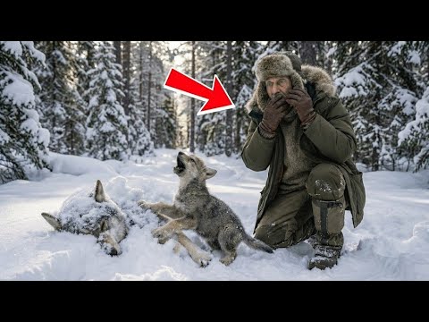 Wilczek umierał w lodzie. Leśnik poświęcił wszystko, by go ocalić, i cud jednak się wydarzył.