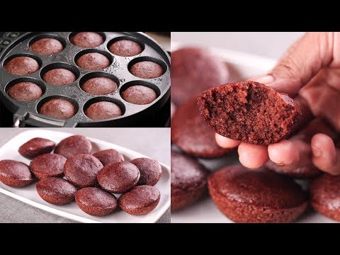 MINI CHOCOLATE SUJI CAKE IN 10 MIN. I CHOCOLATE SUJI CAKE APPE PAN l EGGLESS & WITHOUT OVEN