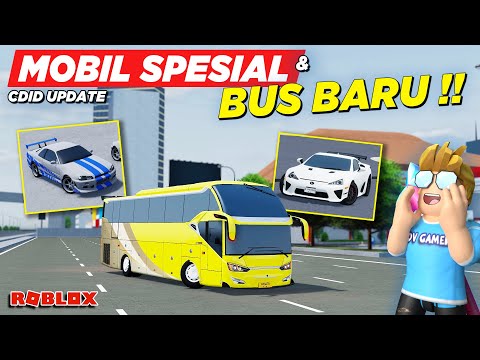 BANYAK MOBIL SPESIAL DAN BUS BARU !! REVIEW BOCORAN CDID UPDATE - Roblox Indonesia